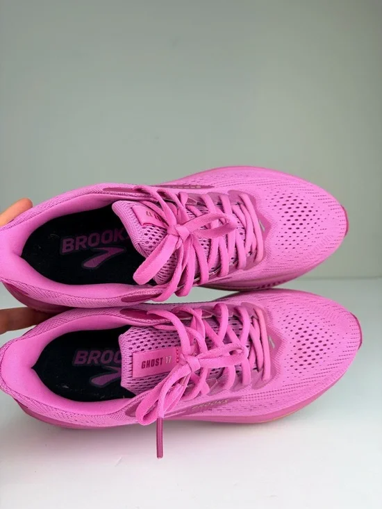 Brooks Ghost 17 Running Shoes Pink Gold Women’s Size 9 B - Picture 11 of 13